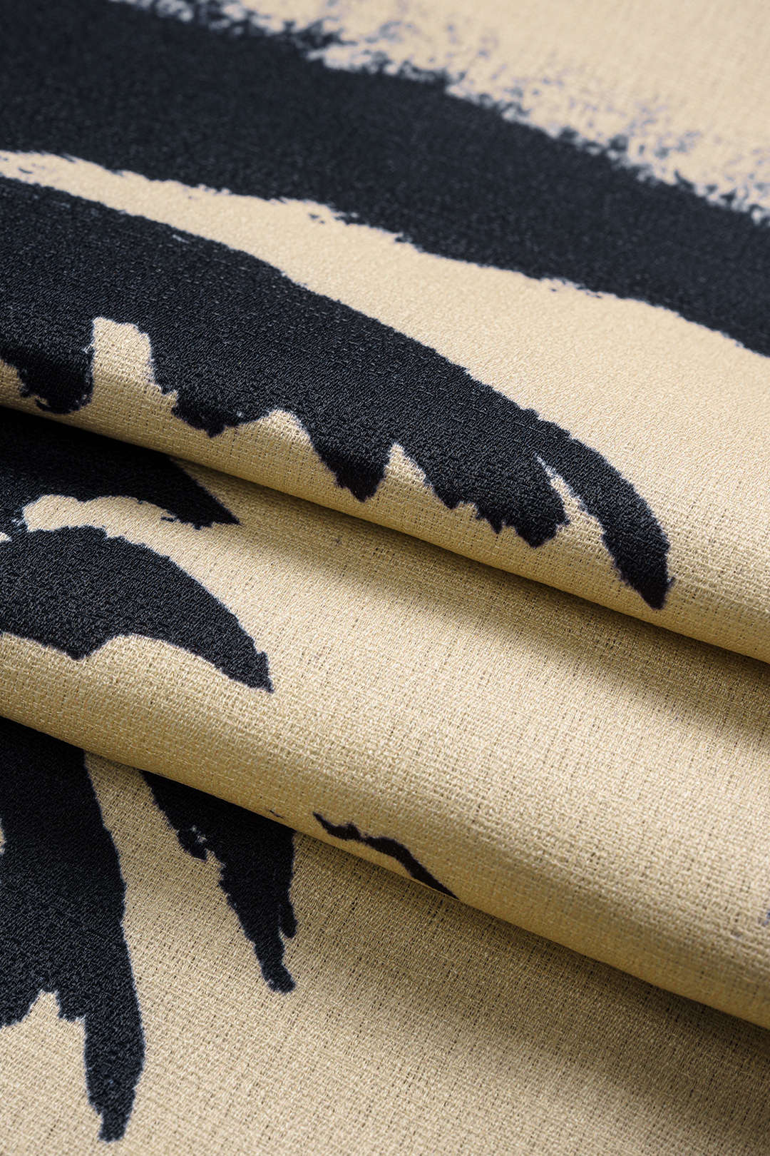 Palm Print Tie Front Skirt