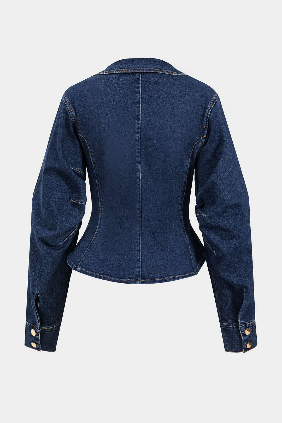 Metallic Button Denim Outerwear
