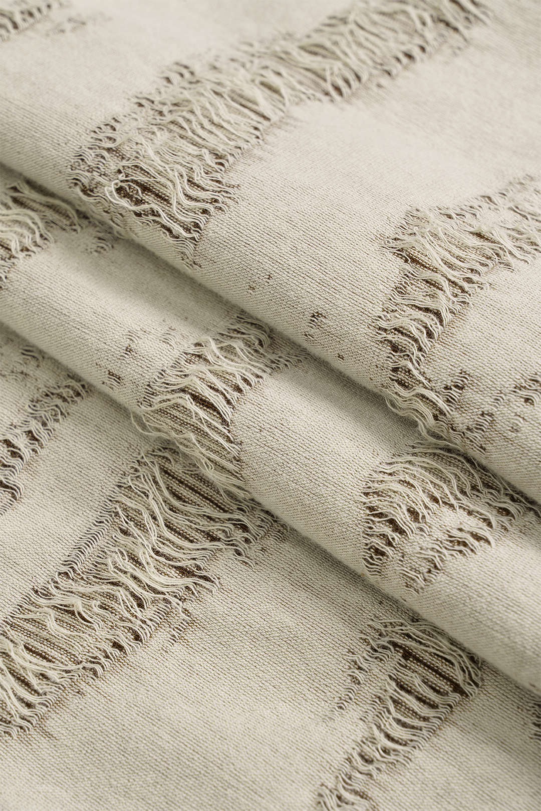 Torn Round Neck Sleeveless Mini Dress