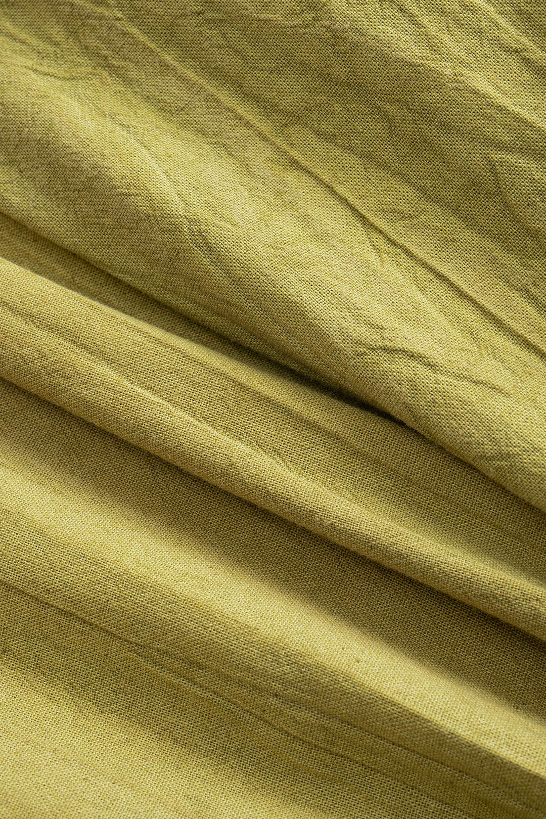 Pleated Short Sleeve Linen Shirt