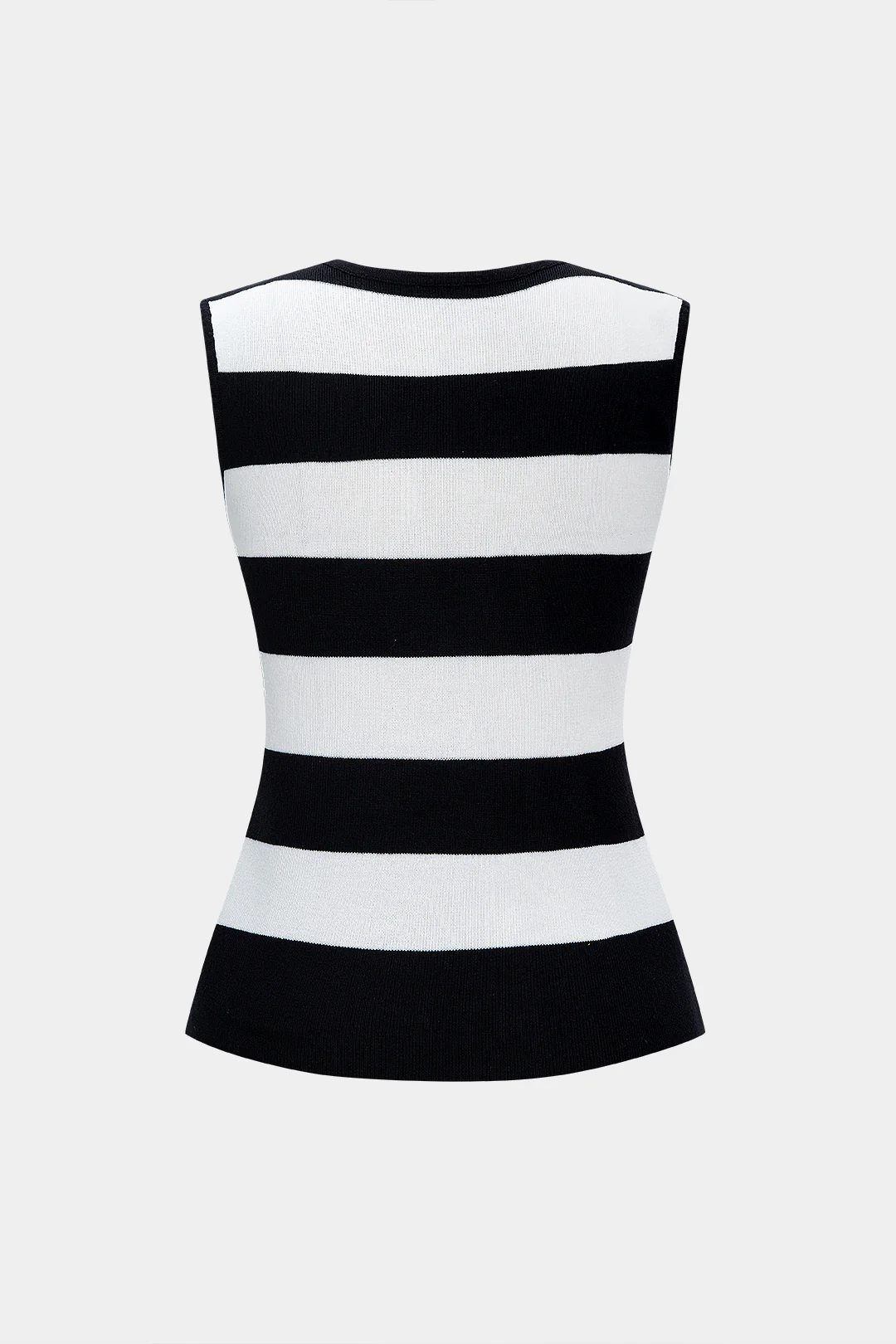 Knit Stripes Contrast Tank Top