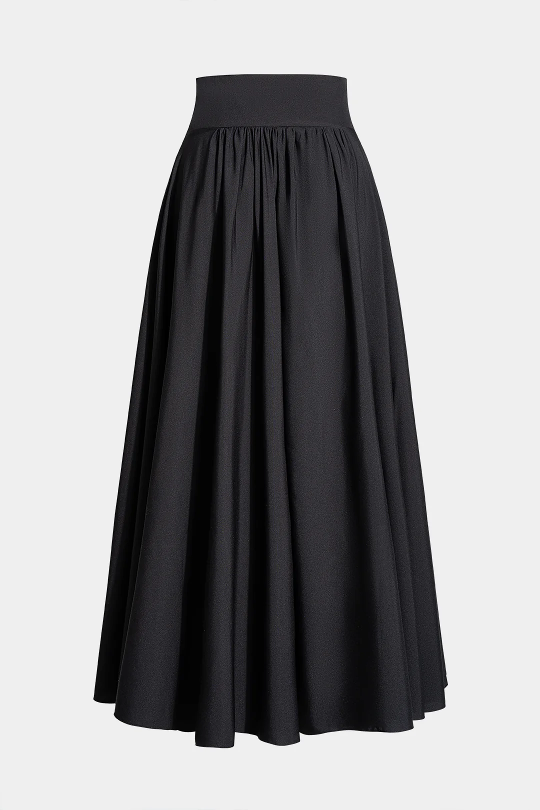 High-Waisted Ruched Puffy Skirt