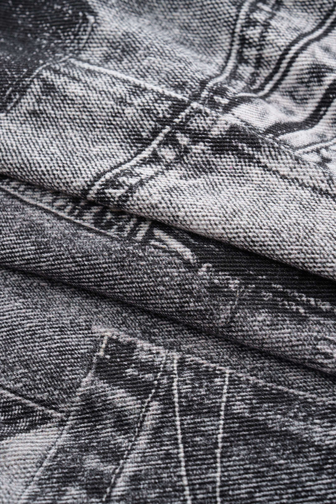 Denim V-Neck Fake Pockets Vest