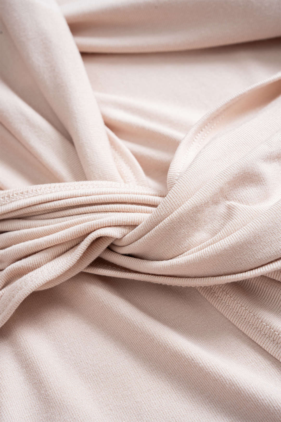 Tie Knot Ruched Long-Sleeve Top