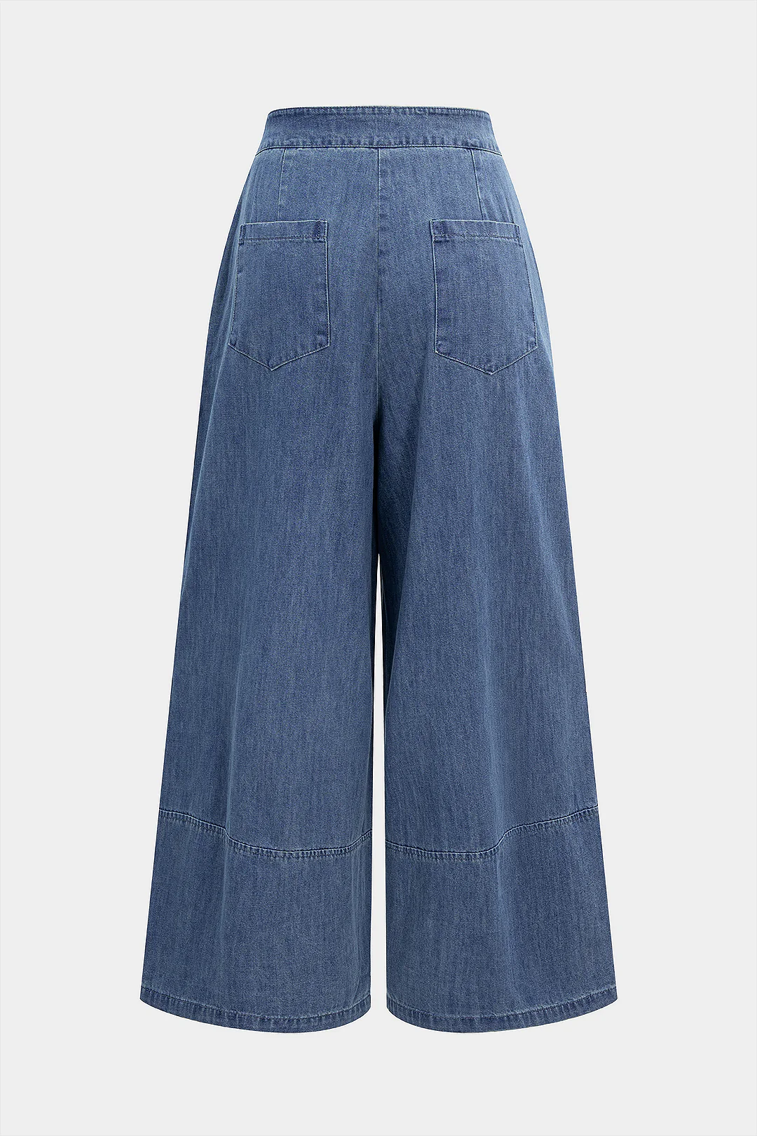 Asymmetrical Tie Up Denim Jeans