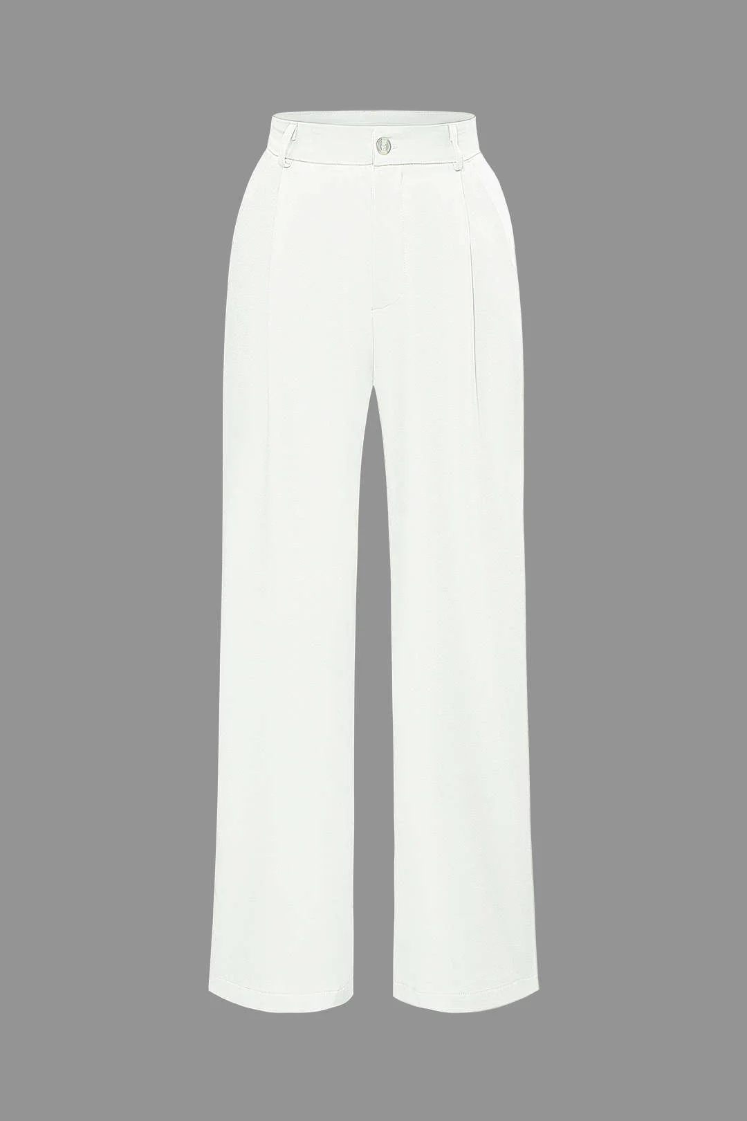 Notched Lapel Tie Back Vest and Straight Leg Suit Pants Combo