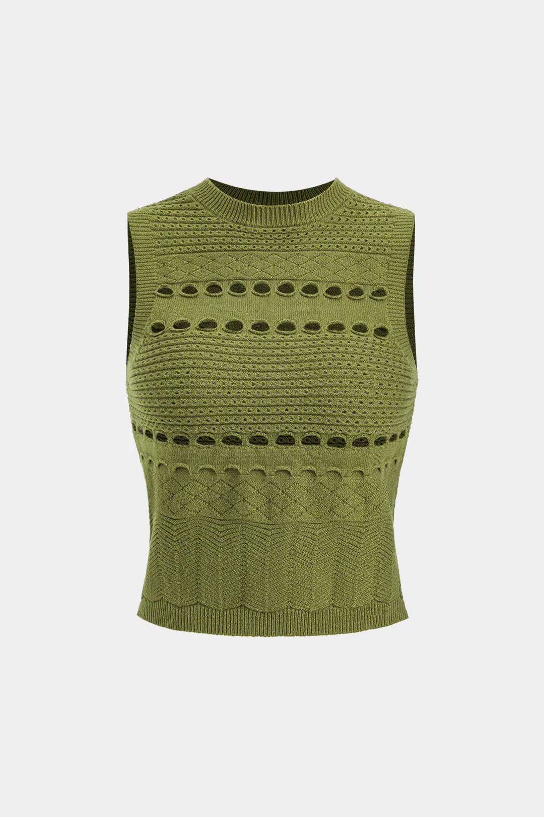 Knit Hollow Out Tank Top
