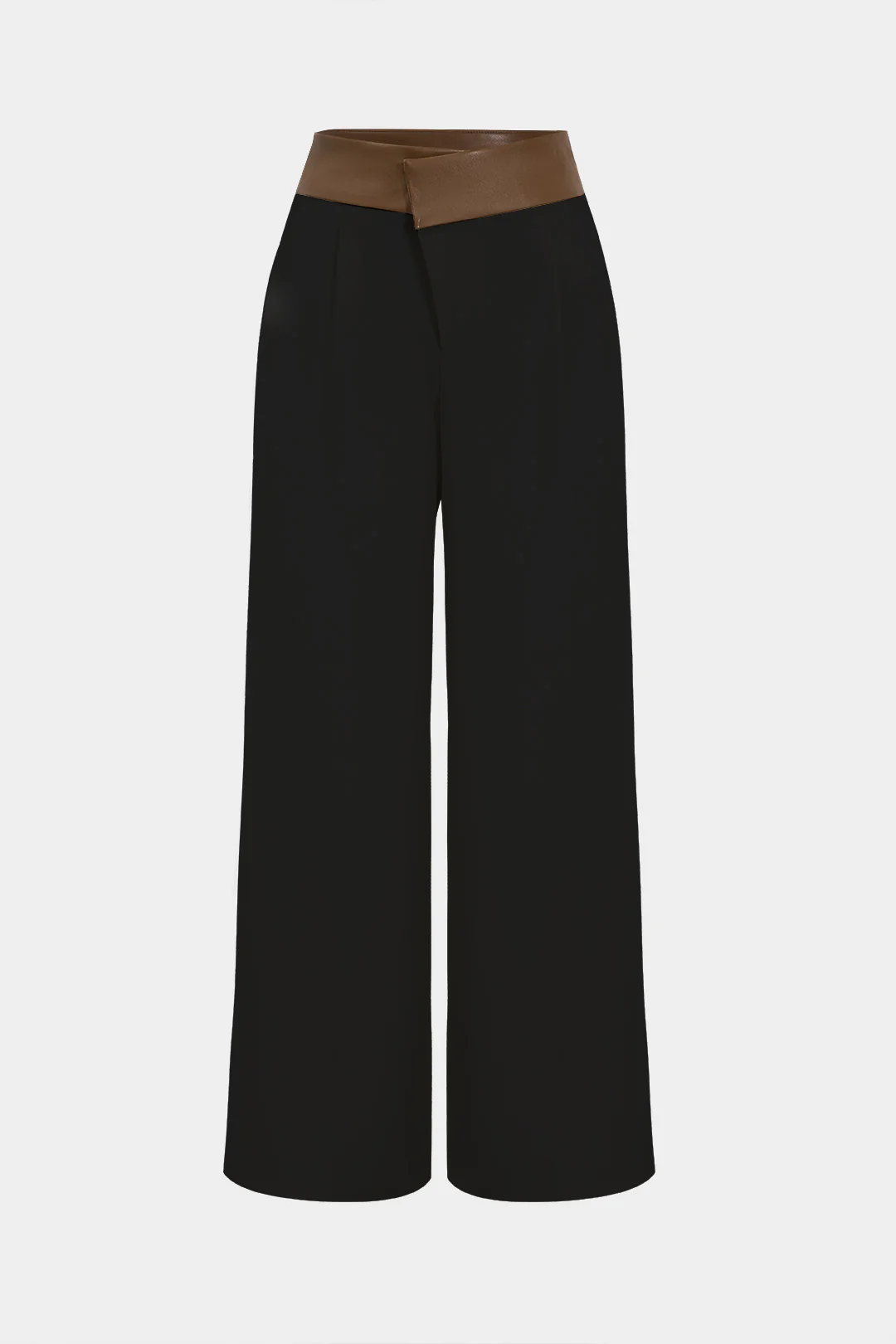 Faux Leather Patchwork Pants