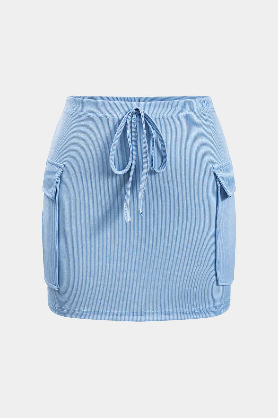 Sleeveless Bodysuit and Tie-Front Pocket Skirt Combo