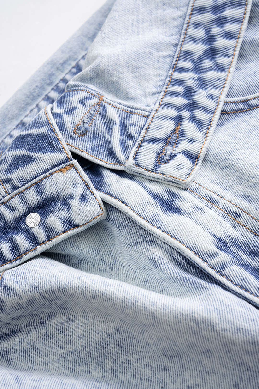 Denim High Waist Wide Leg Shorts