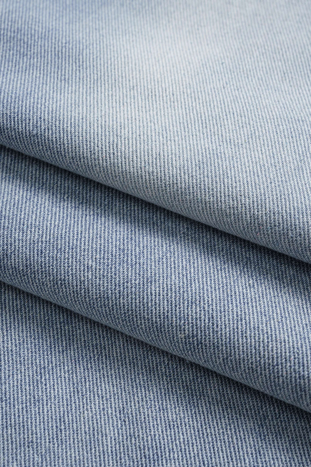 Denim Ruffle Pocket Straight Leg Trousers