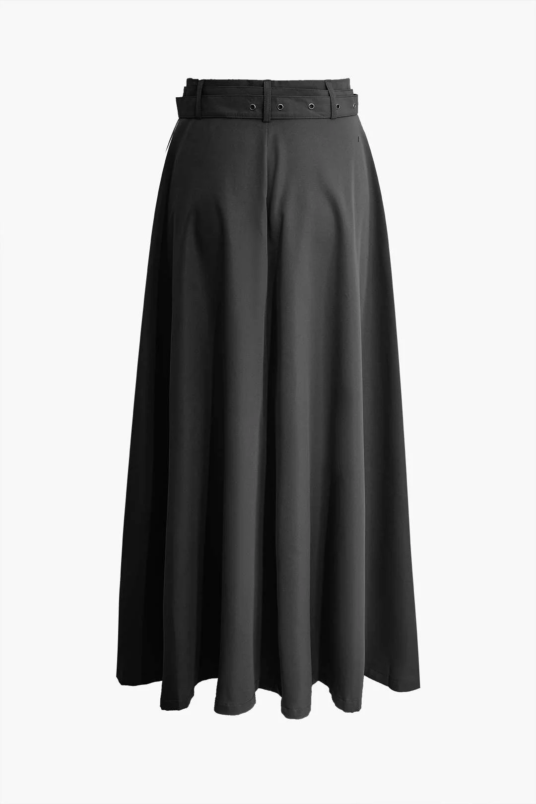 Solid Crop Tank Top and Zipper Pocket Ruched Skirt Combo