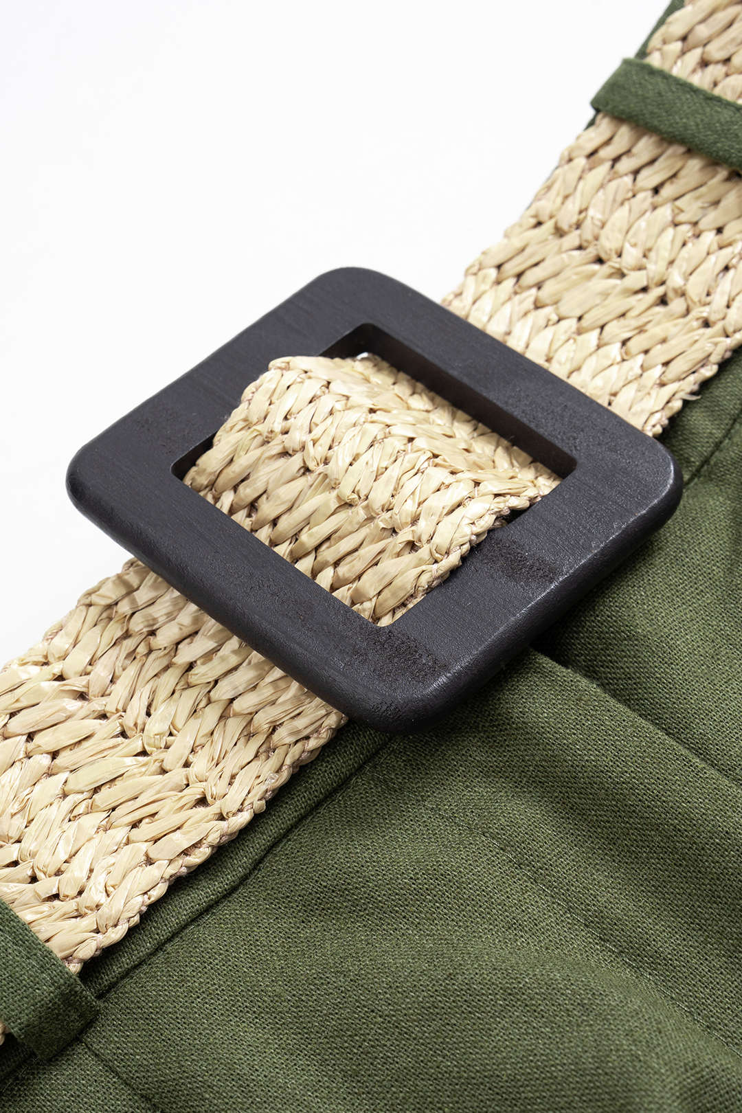 Ruched Belted Shorts