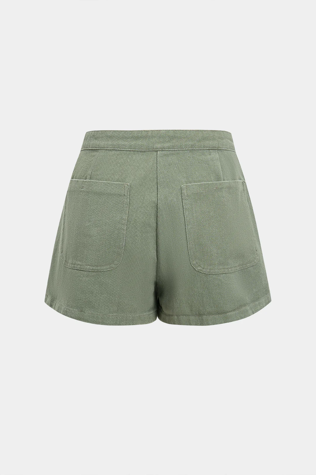 Denim Buttoned Shorts