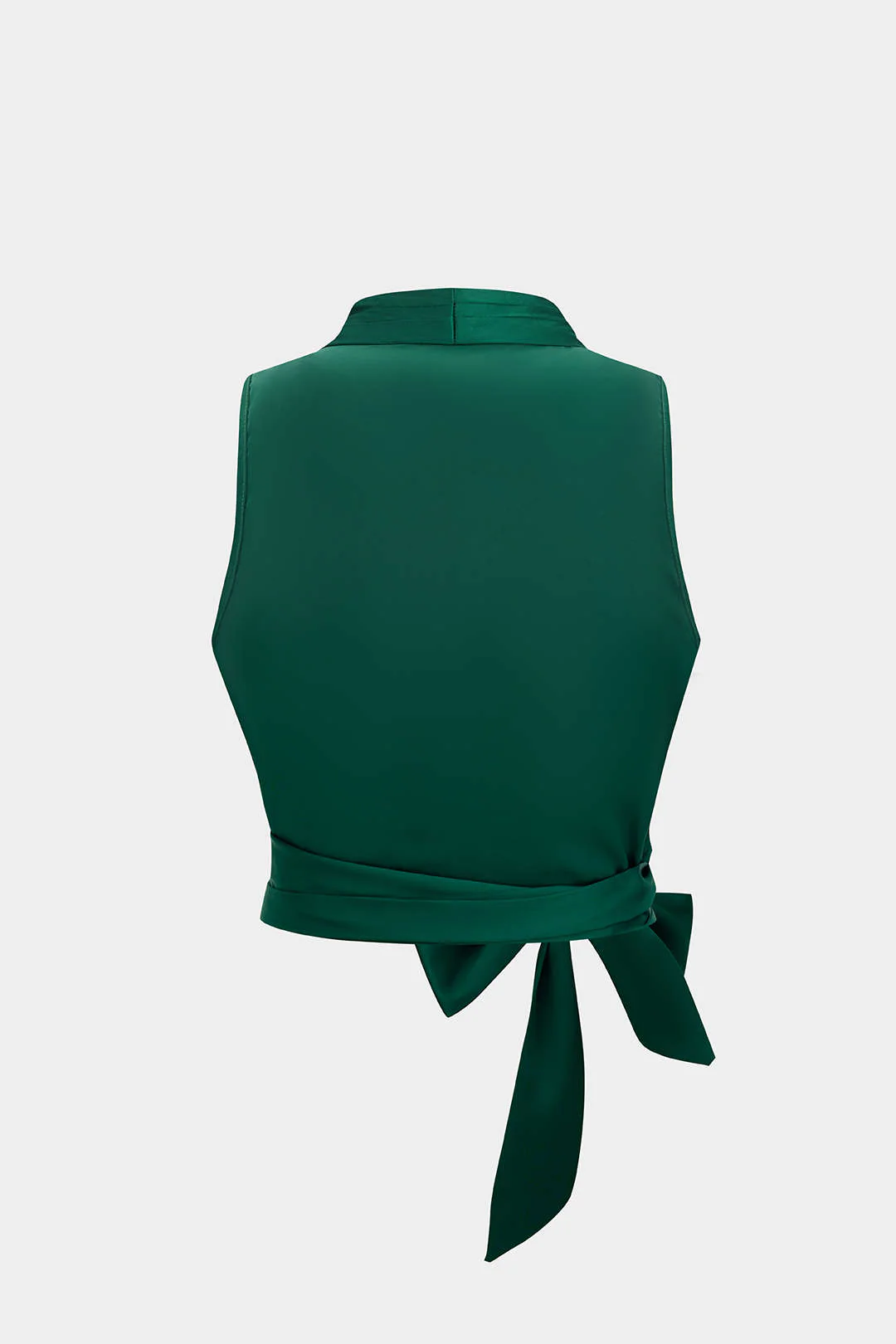 Plus Size Satin Cross-Tie Front Camisole Top