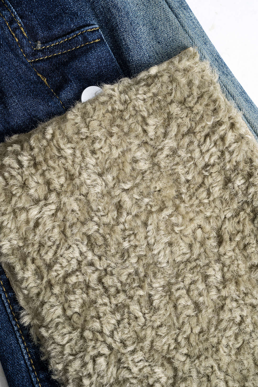 Denim Flared High-Waisted Patchwork Jeans