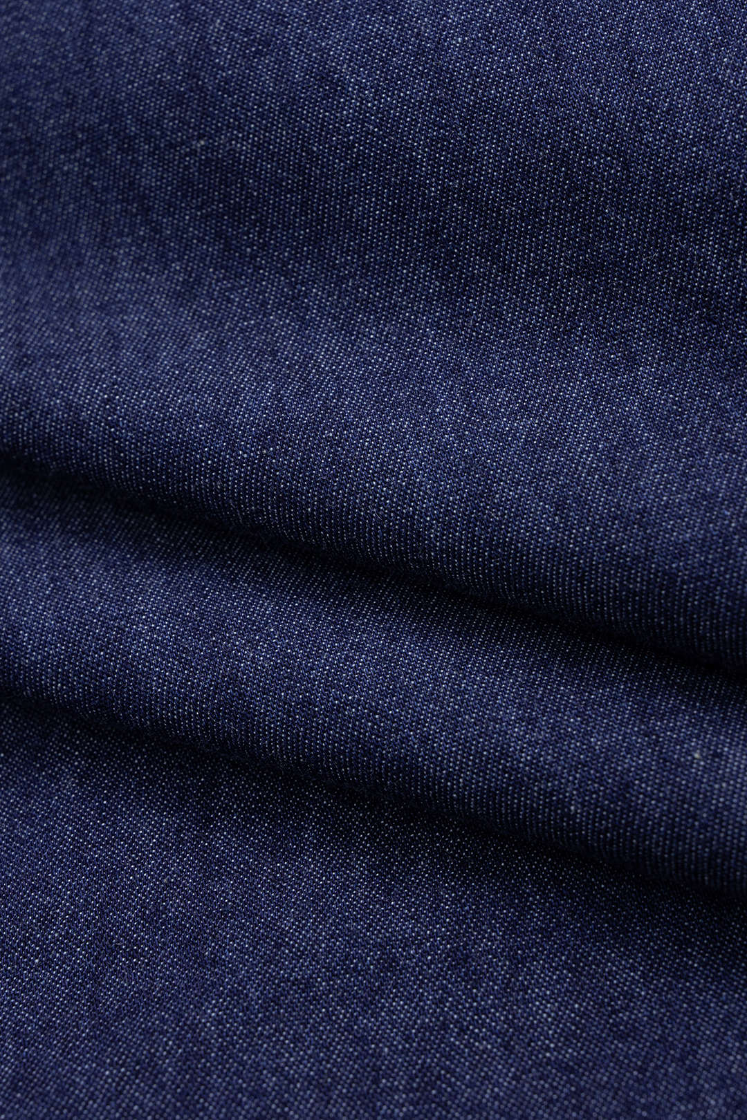 Denim Shirred Ruched V-Neck Sleeveless Zipper Dress