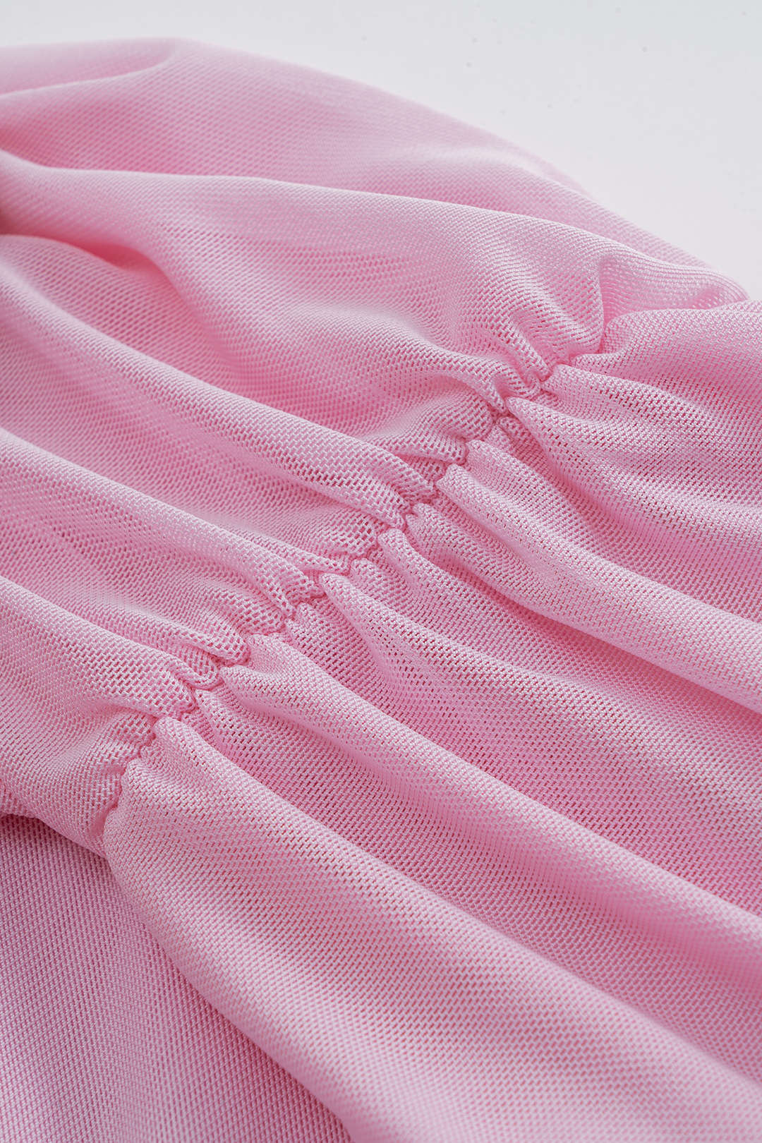 Mesh Off Shoulder Tie Front Mini Dress