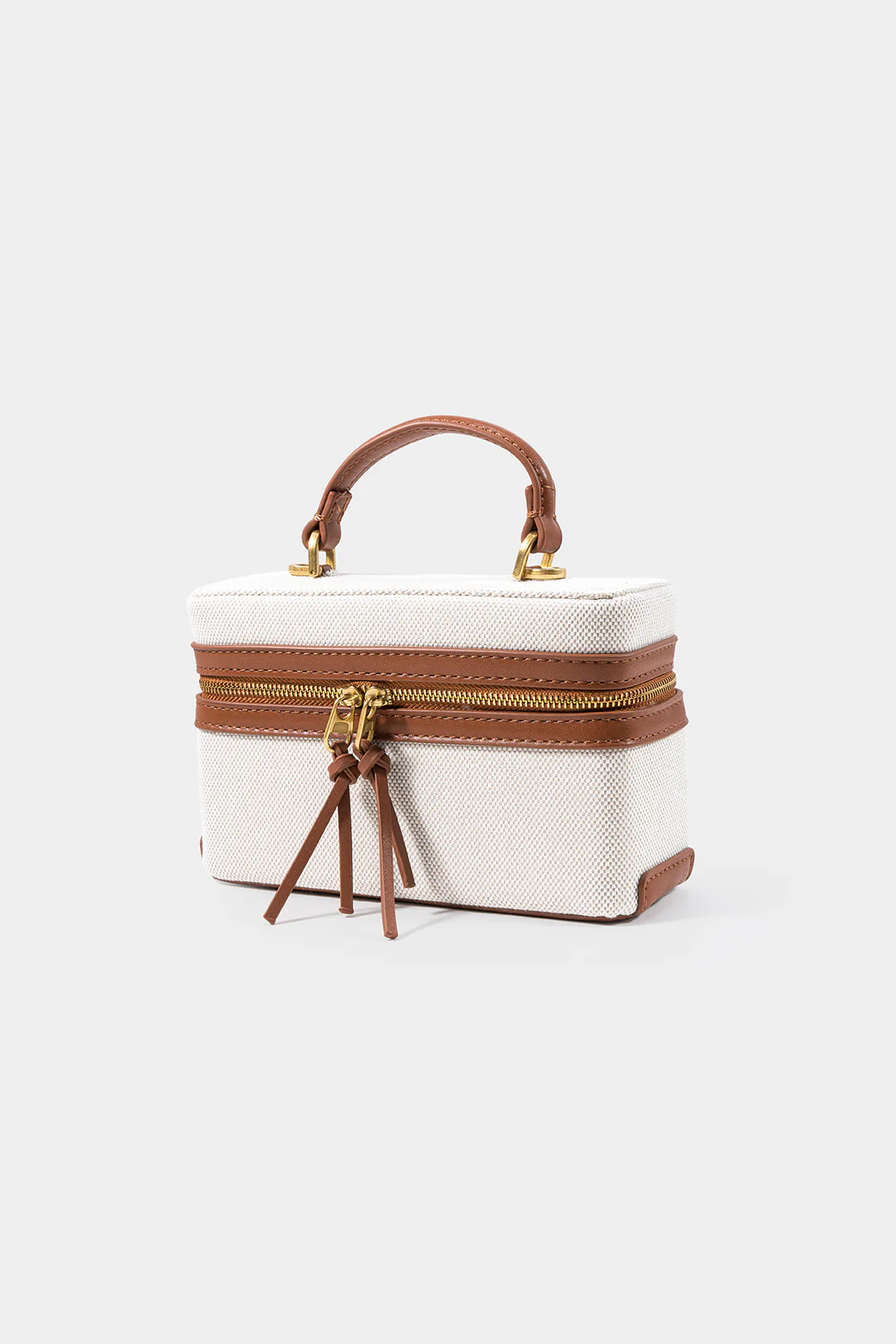 Faux Leather Patchwork Metallic Chain Tote Bag