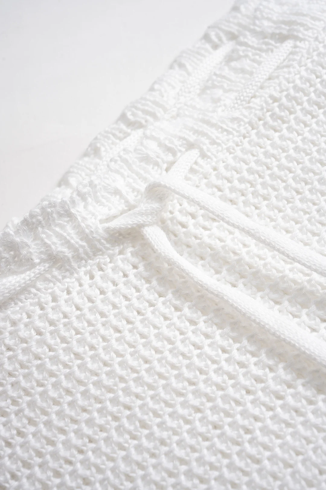 Knit Cut Out Long Sleeve Crop Top And Tie-Up Skirt Set