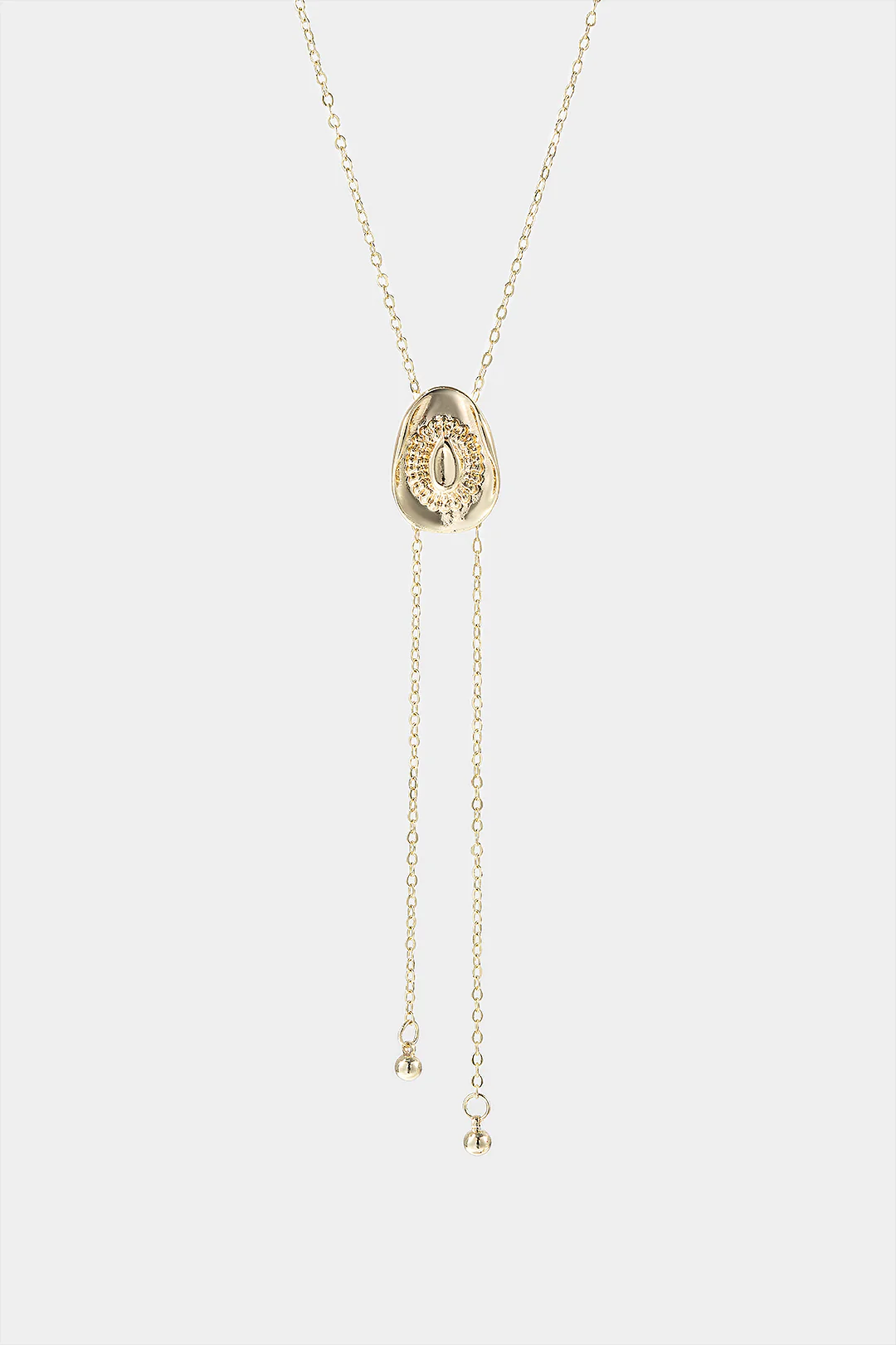 Metallic Irregular Diamond-like Necklaces