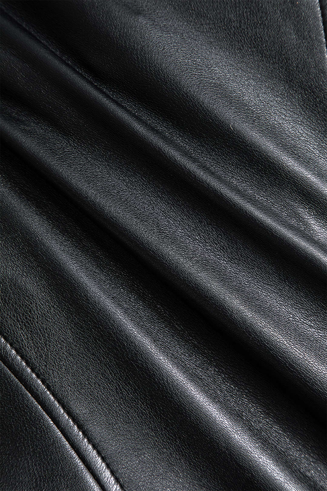 Faux Leather Jacket with Metallic Buttons