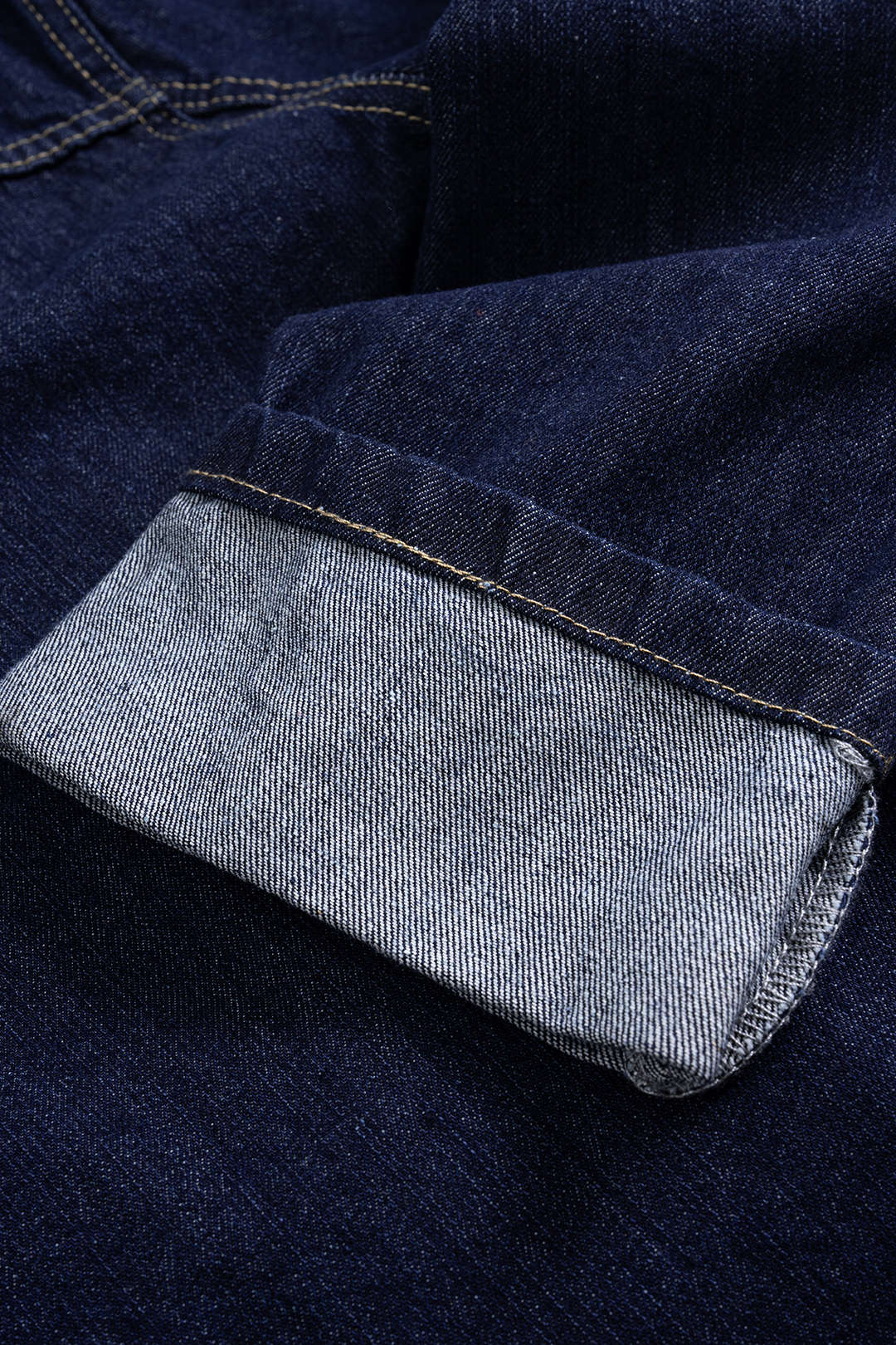 Denim Long Sleeve Top with Button Cuffs