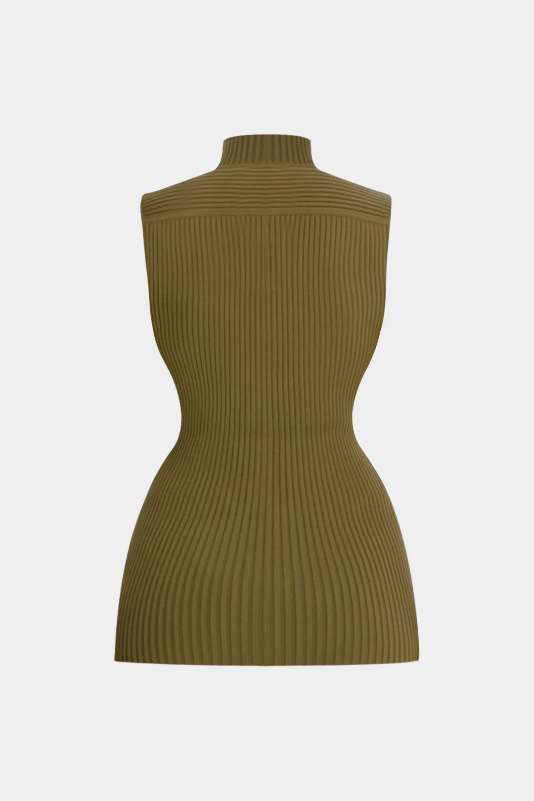 Knit V-Neck Twist Knot Tank Top