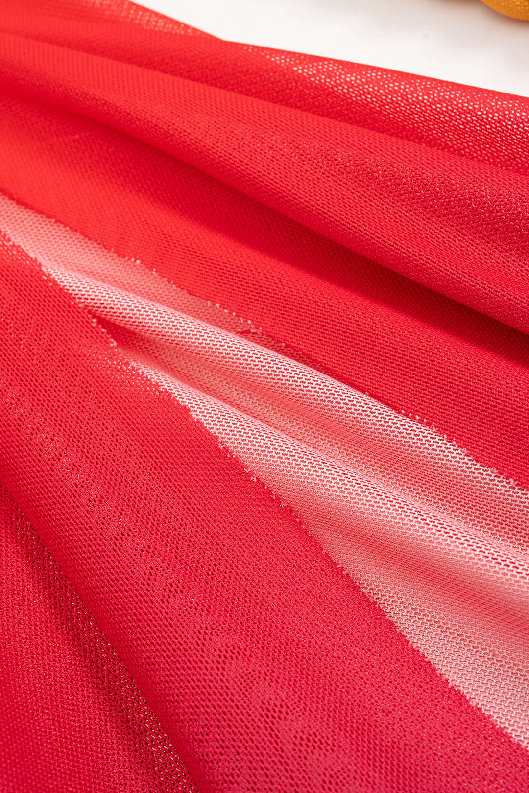 Ombre Print Mesh Braided Slit Sleeveless Midi Dress