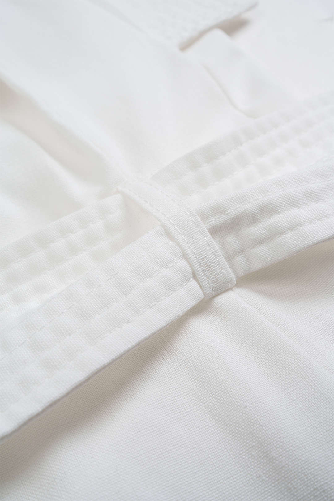 Linen Flutter Sleeve V-Neck Tie-Front Slit Maxi Dress