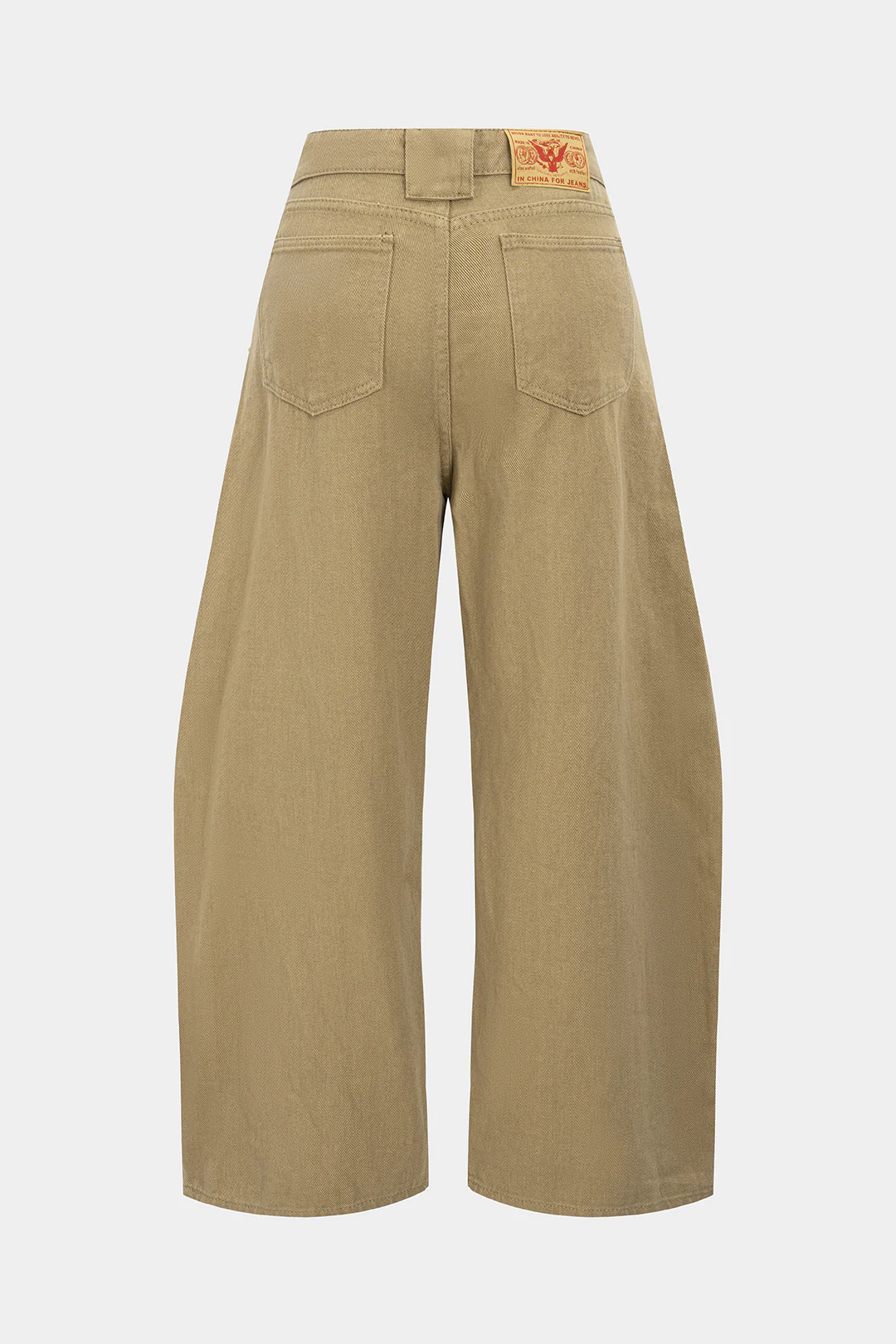 Denim Wide-Leg Barrel Jeans