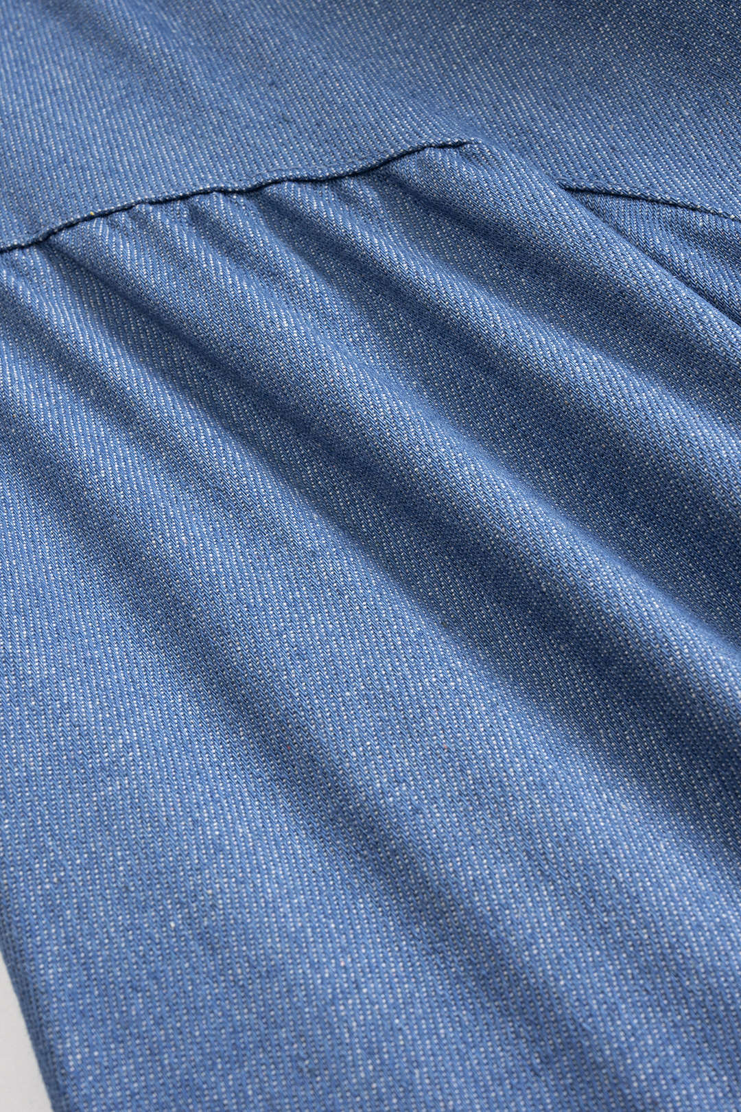 Sleeveless Zipper Backless Tie Back Denim Dress