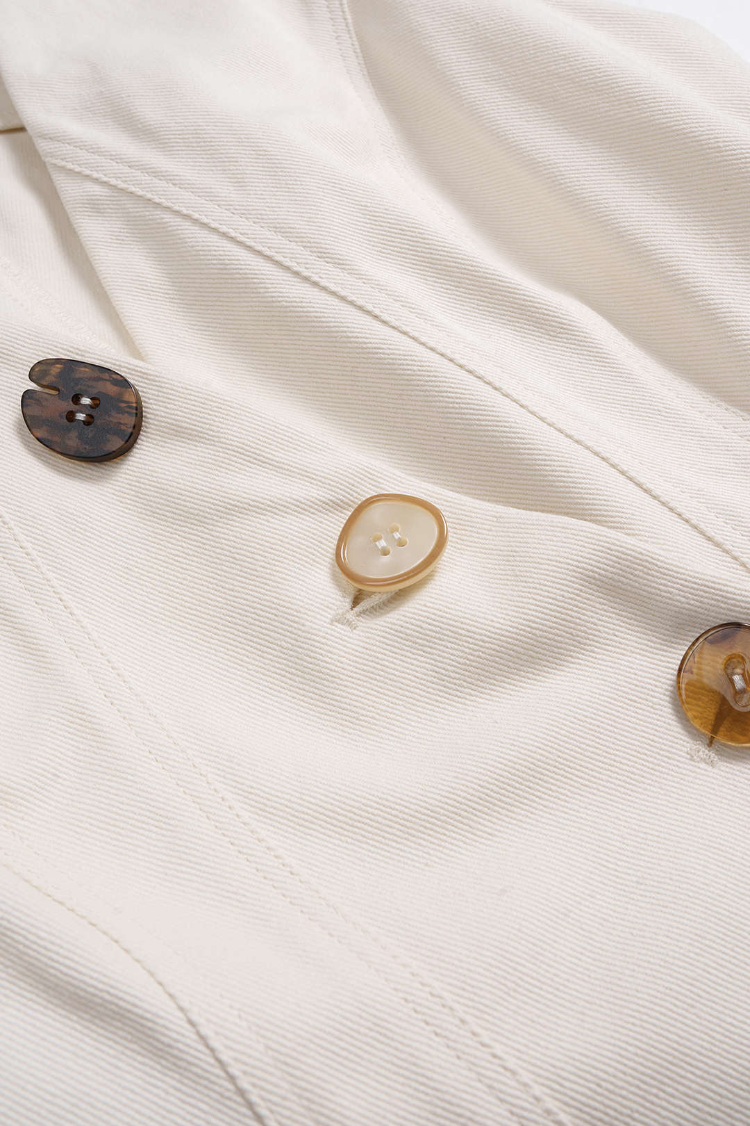 Denim V-Neck Asymmetrical Buttoned Vest