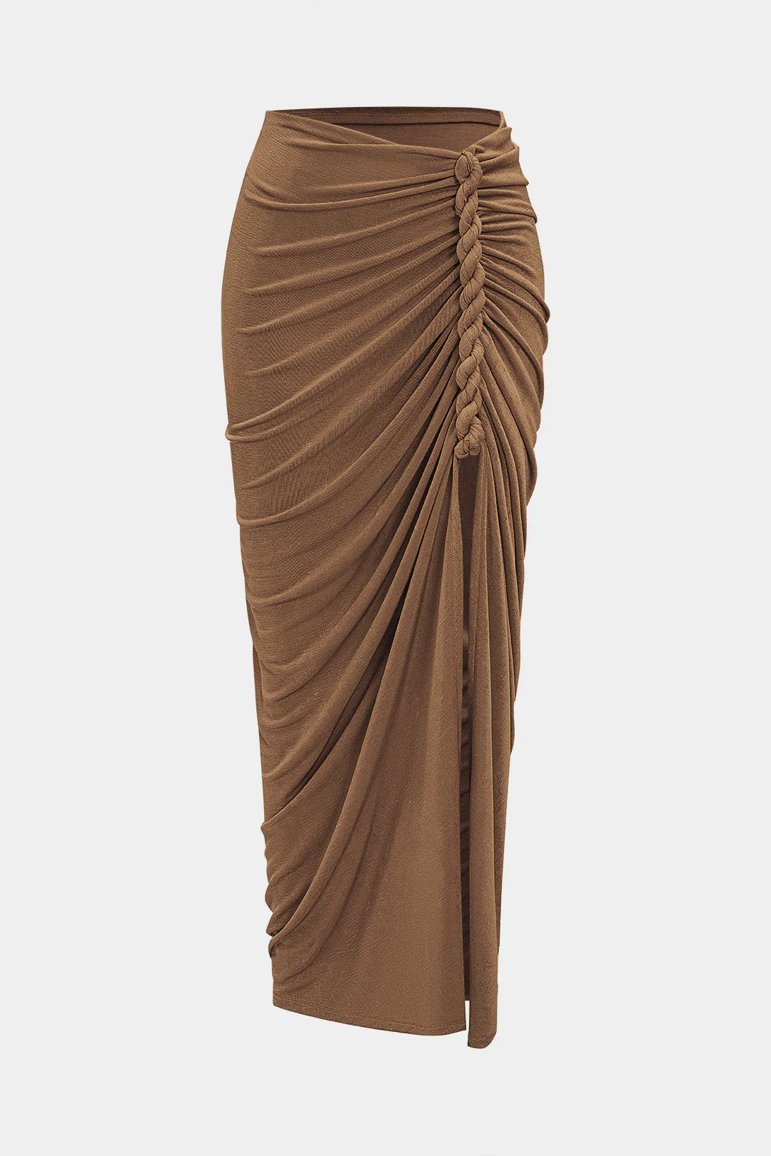 Twisted Knot Ruched Skirt