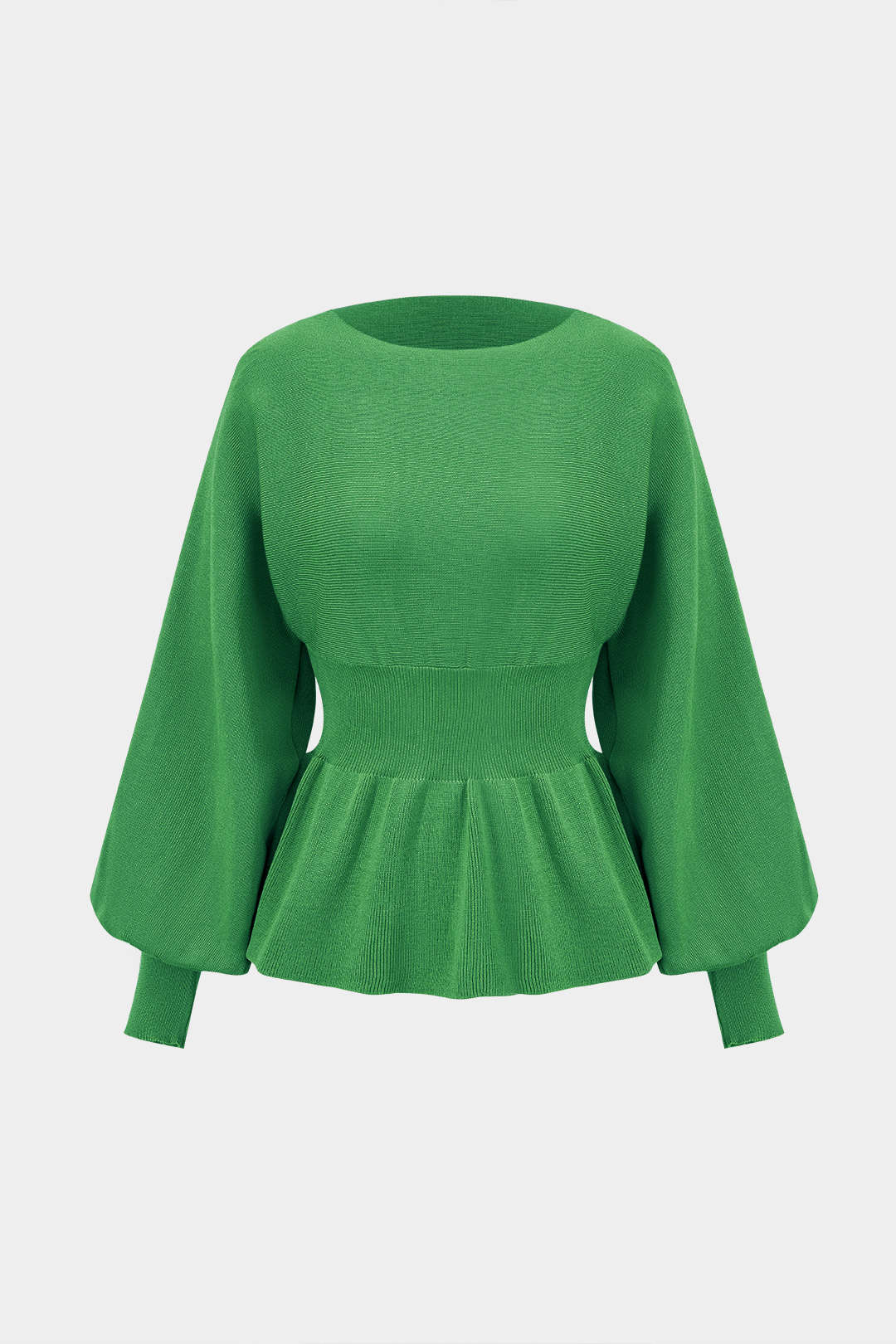 Knit Gigot Sleeve and Skirt Ensemble