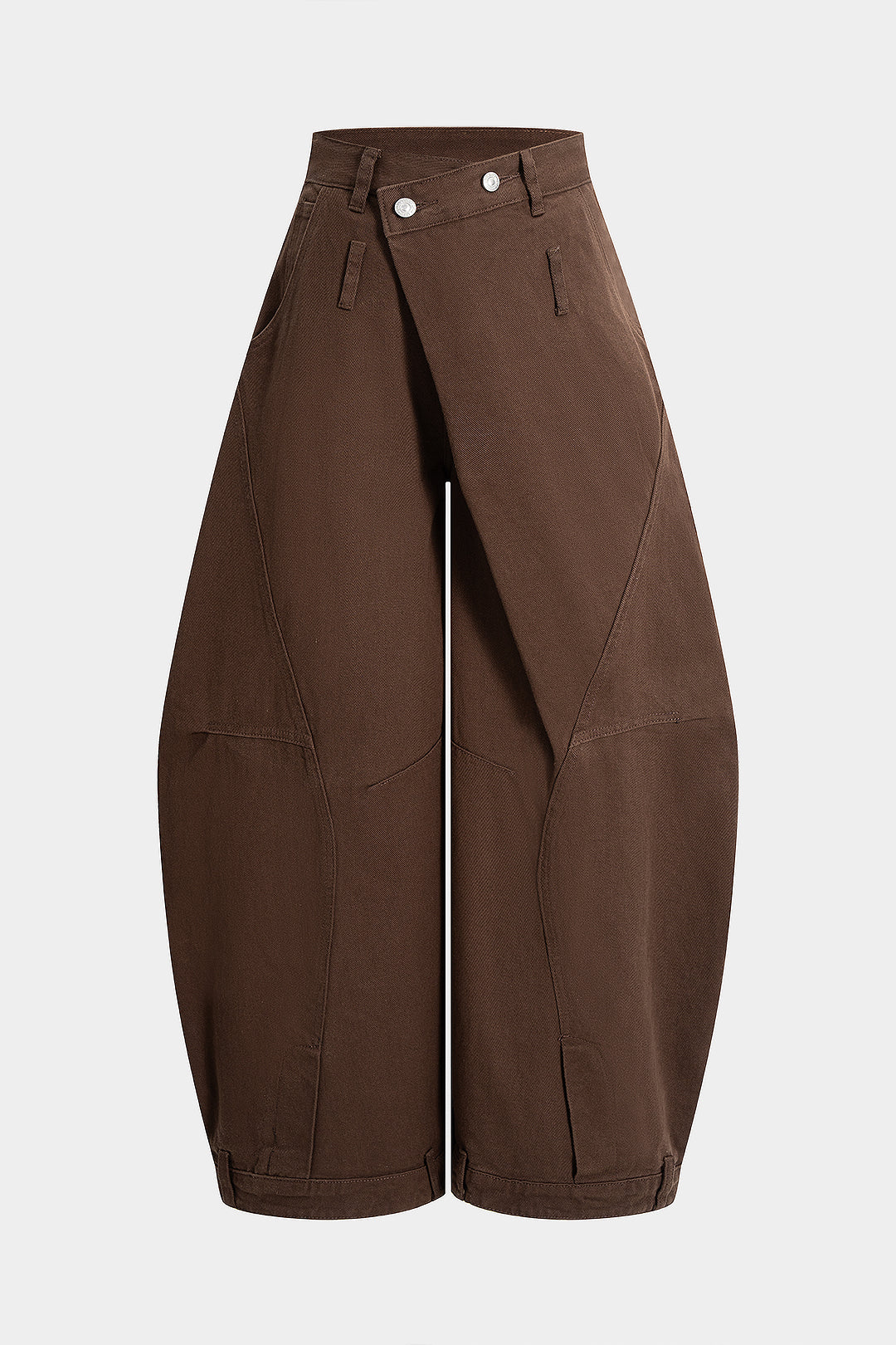 Washed High Waist Barrel Denim Jeans