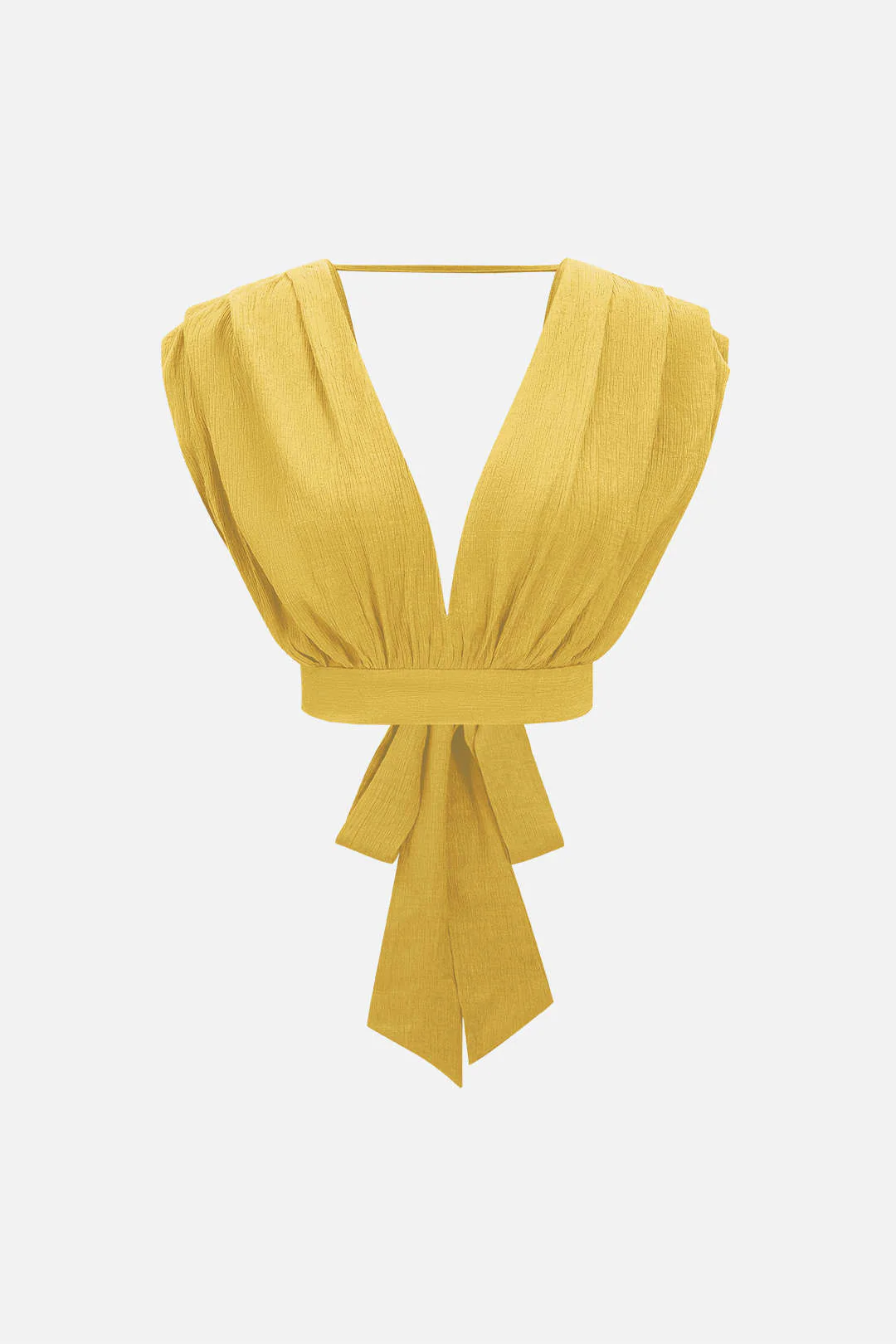 V-Neck Tie-Back Backless Tank Top