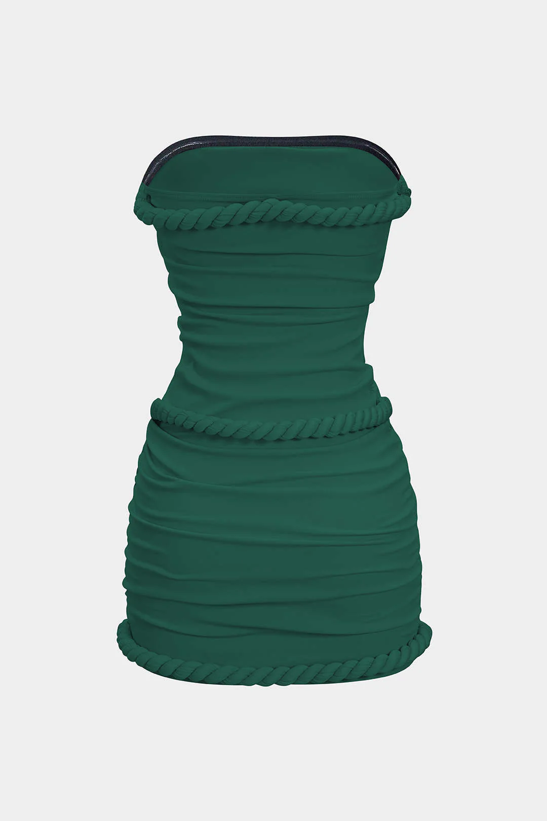 Twisted Knot Strapless Sleeveless Mini Dress