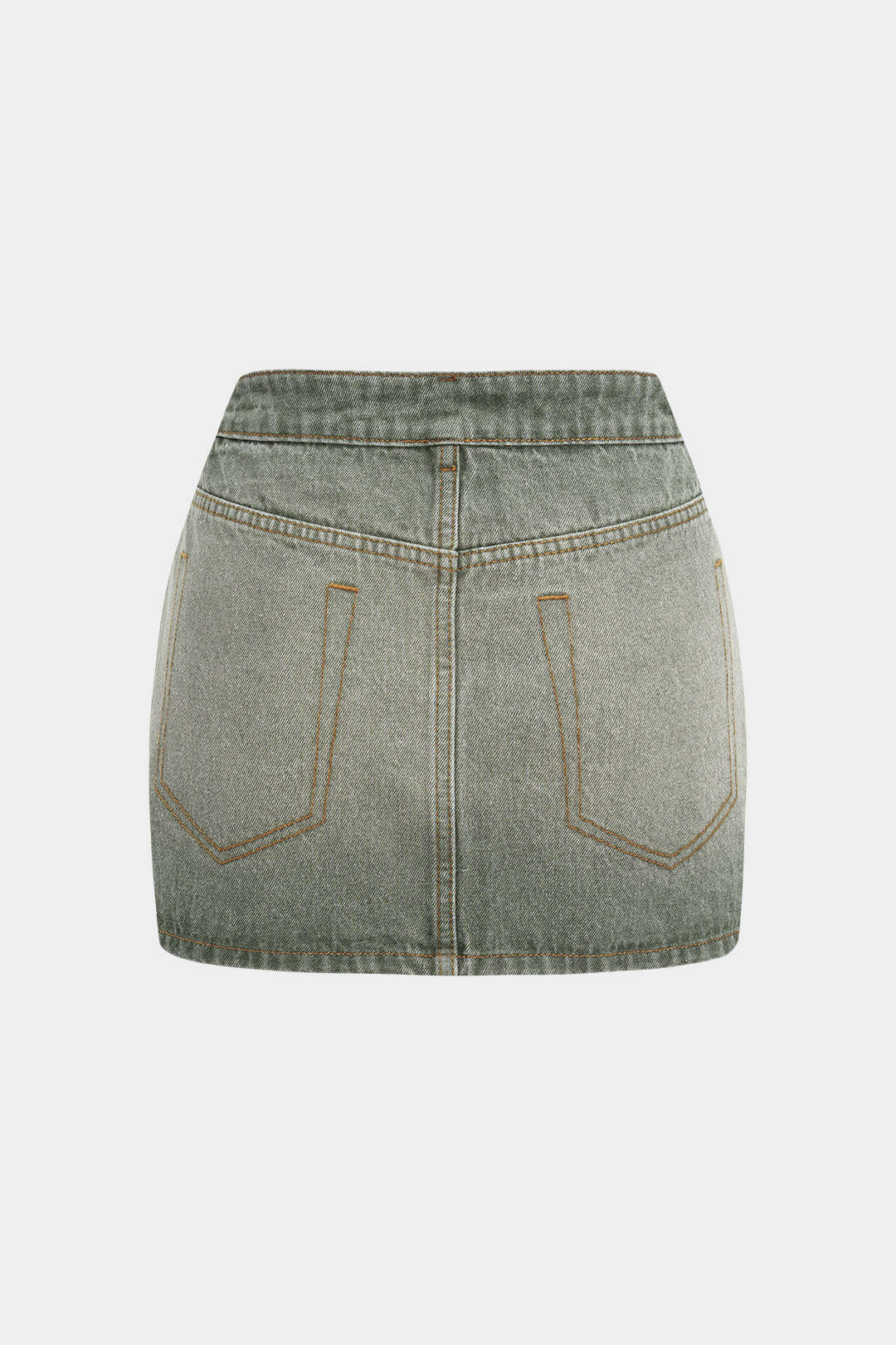 Reversible Denim Pocket Mini Skirt