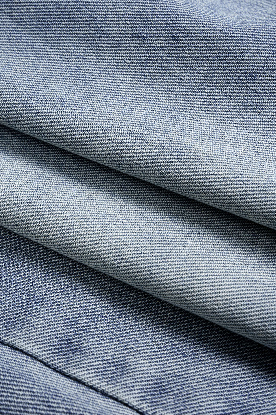 High Waist Belted Frayed Denim Skirt