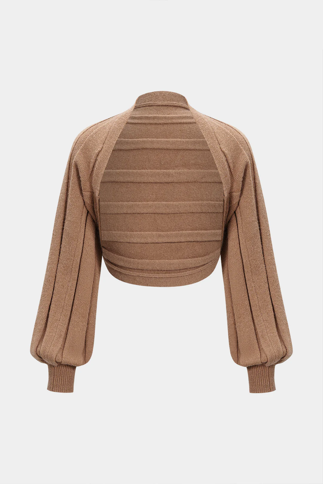 Solid Knitwear Long-Sleeve Top