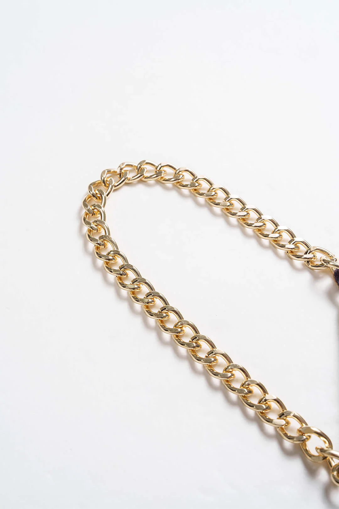 Tropical Print Metallic Chain Asymmetrical Sleeveless Mini Dress