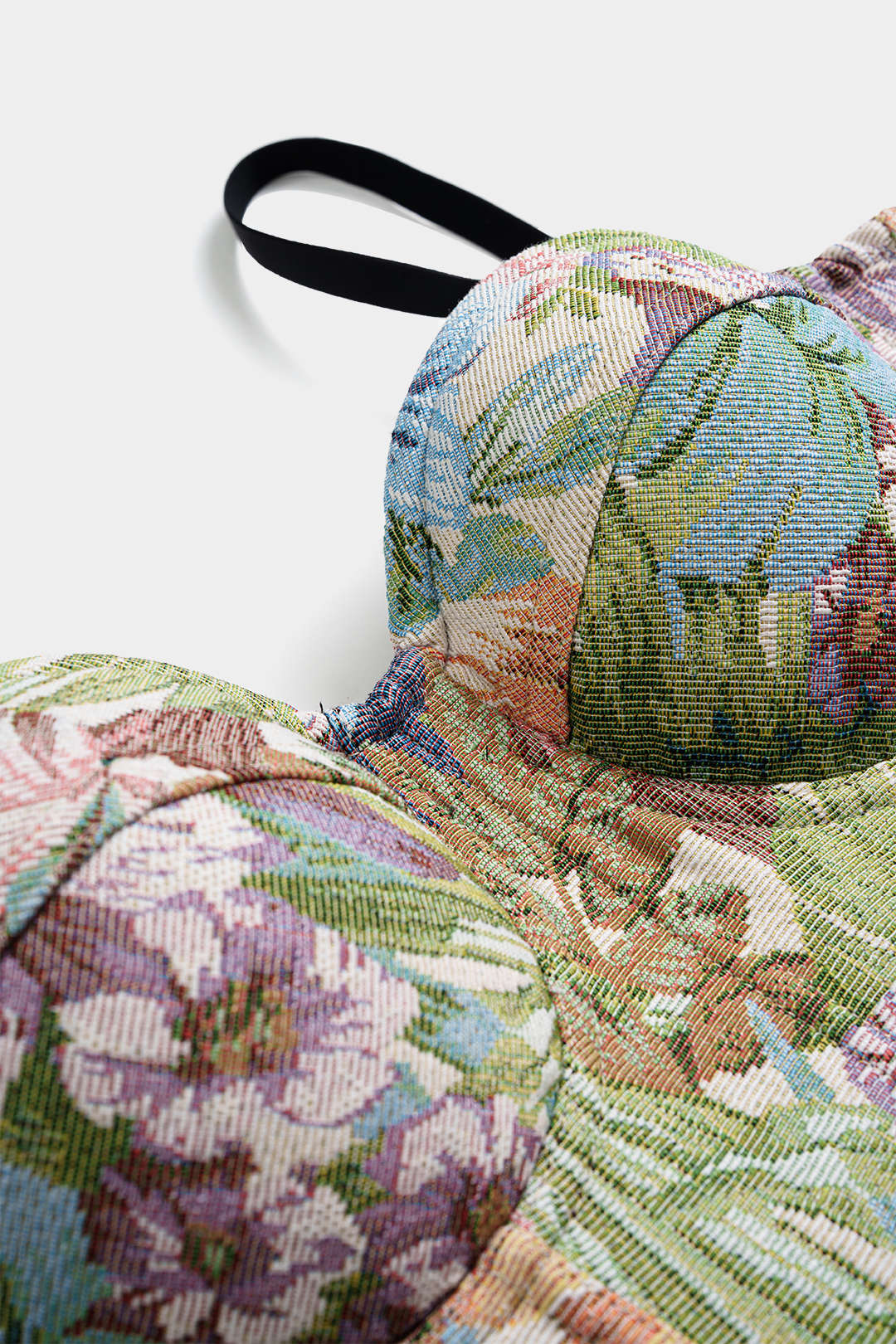 Jacquard Corset Zipper Tube Top