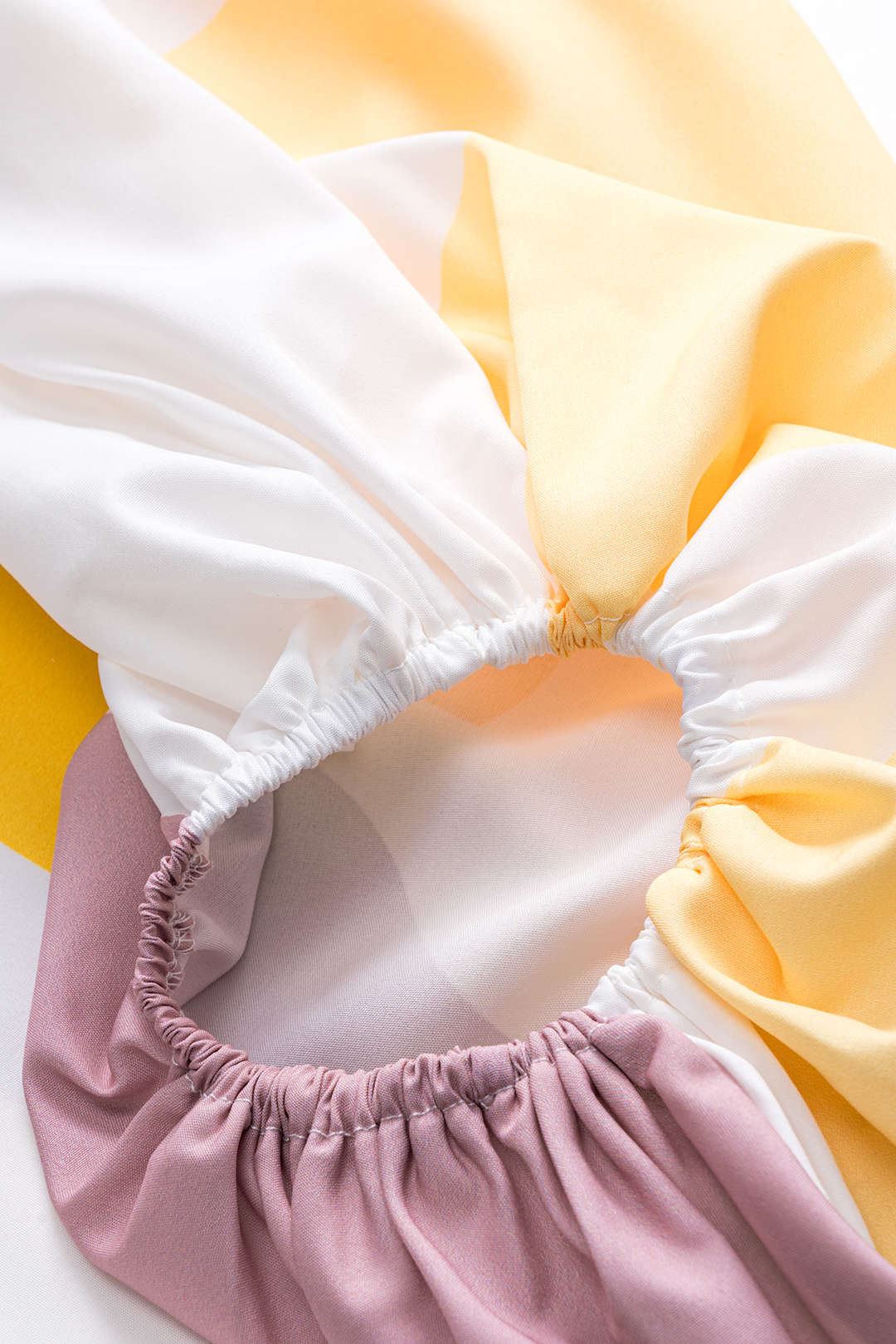 Abstract Print Ruched Asymmetric One-Shoulder Long Sleeve Top and Fringe Skirt Set