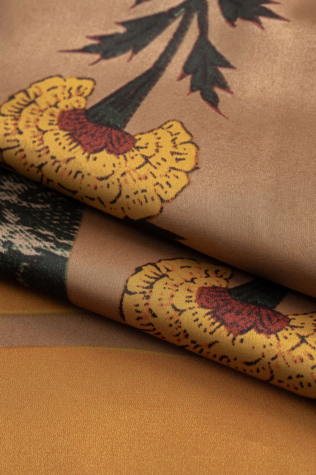 Floral Print Ruched Skirt