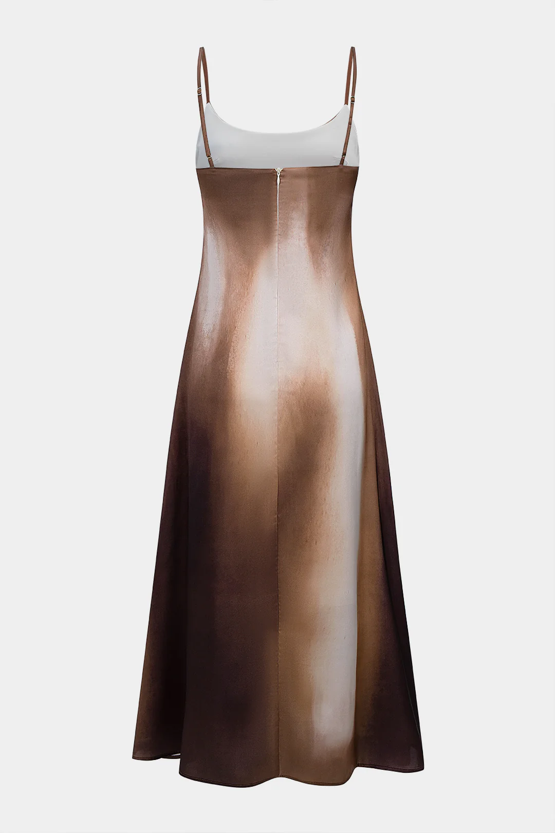 Tie Dye Ombre Printed Slip Sleeveless Dress