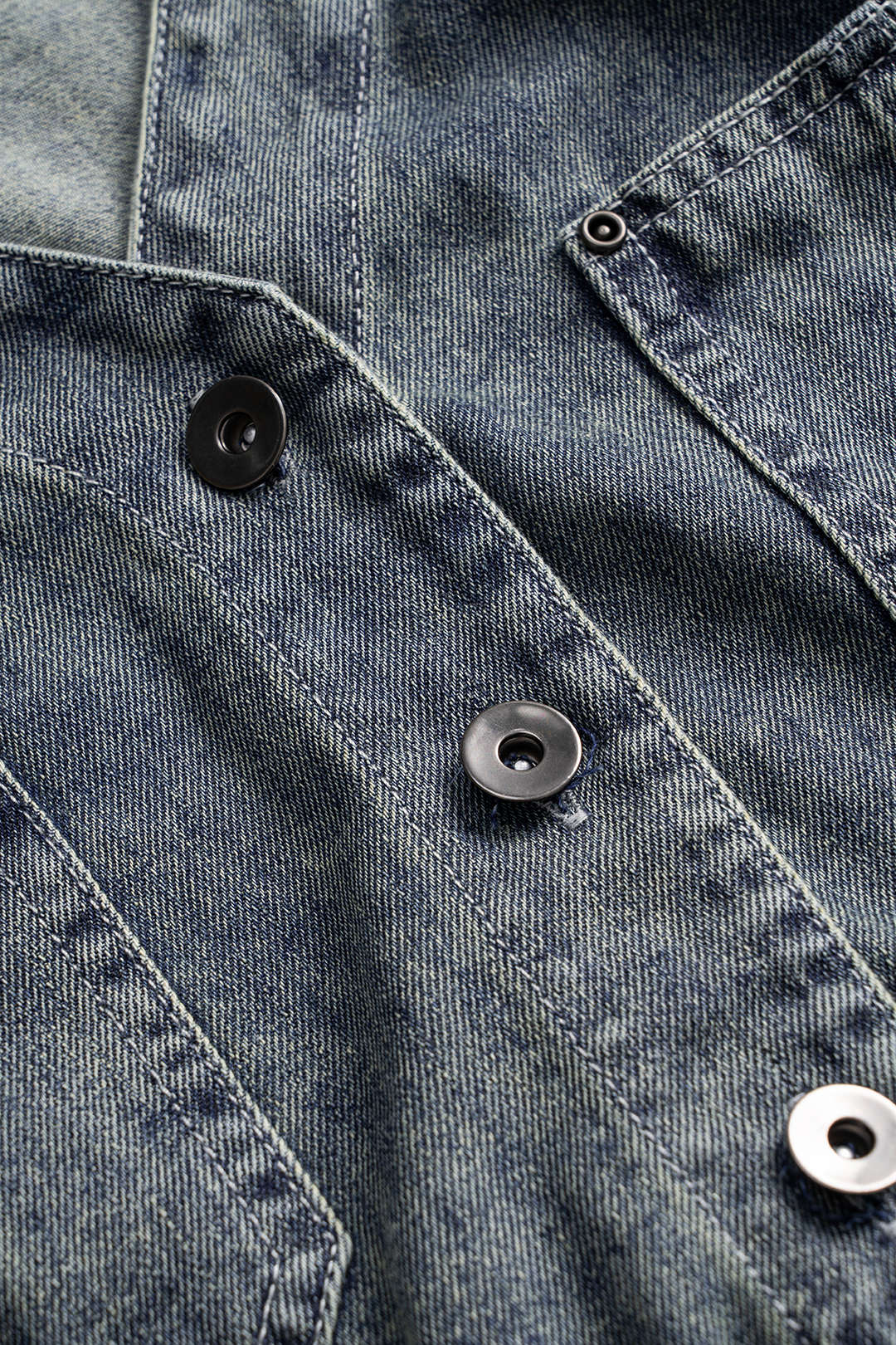 Denim Tie Front Vest