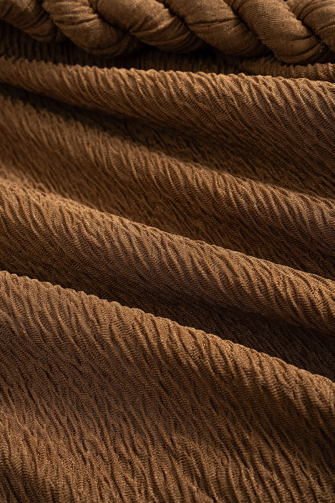 Plus Size Twisted Knot Ruched Asymmetric Long Sleeve Mini Dress