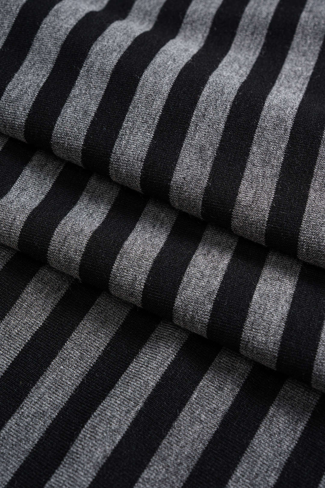 Contrast Stripes Ruched Knotted Skirt