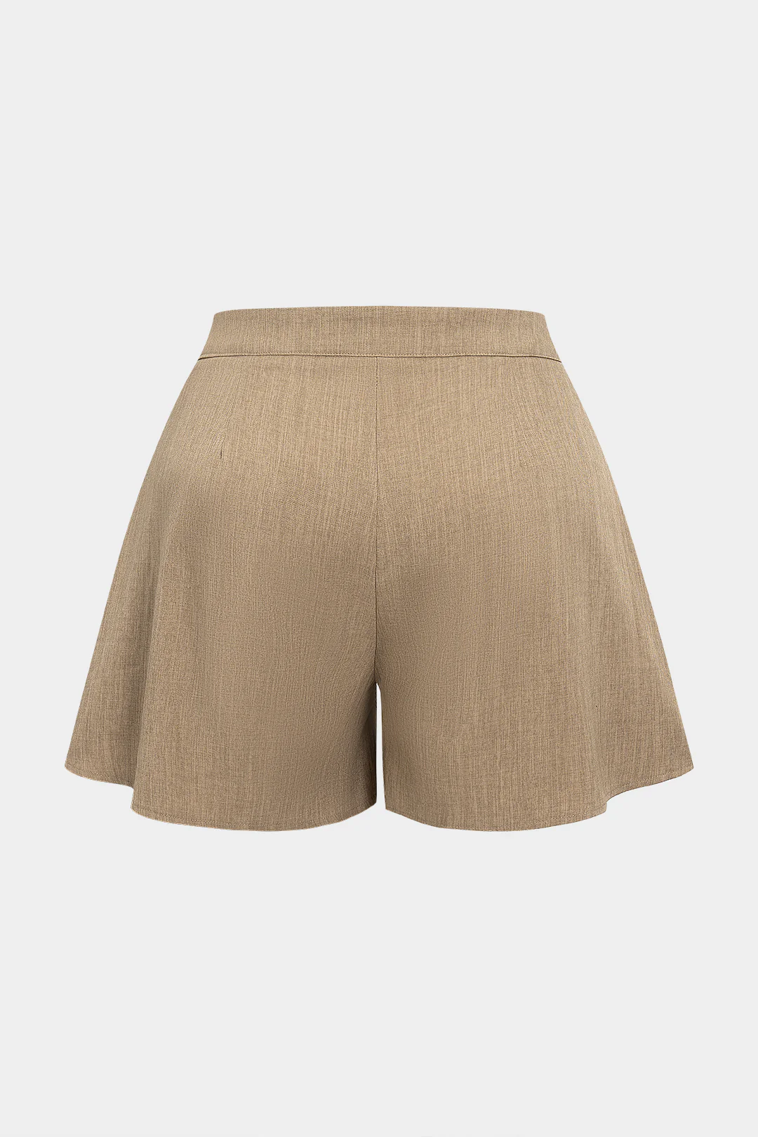 Plus Size Wide-Leg High-Waisted Shorts